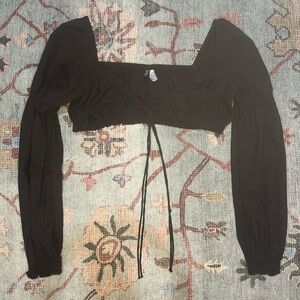 H&M Stylish Black Off-Shoulder Jumpsuit